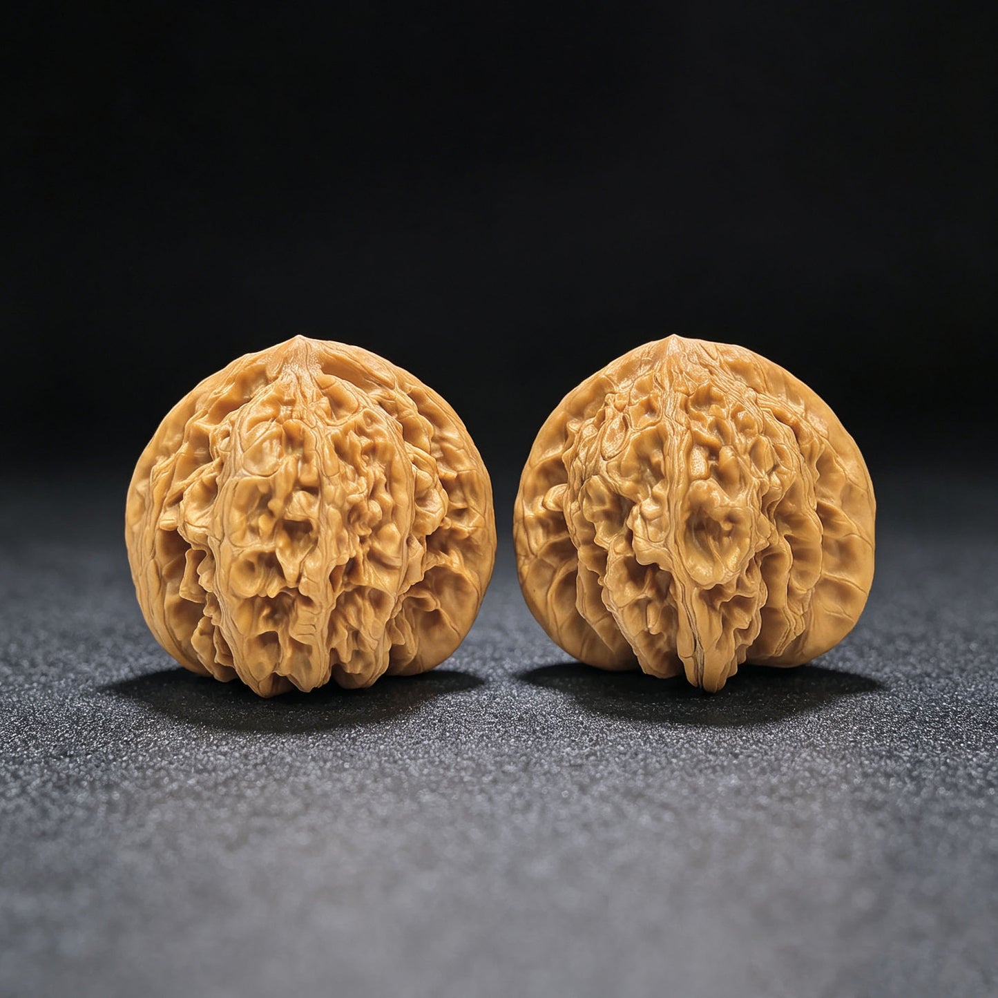 "Peach Heart Xiayun Ridge" Taoxin Xiayunling XYL-1505C Low-Profile Wenwan Walnuts Pair | 43.0mm x 41.0mm | XYL-1505C