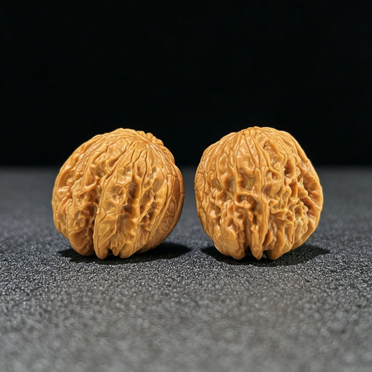 The "Blizzard Snake-Skin Texture" (Bao Xue She Pi) Deep-Belly Compact Pair | 35.0mm x 36.0mm | BXSP-1001