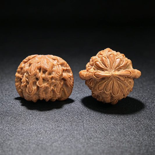 Master Li Fengguang Hand-Carved "Devouring Lion" White Lion Head (Bai Shi Zi) Scholar Walnuts Pair | Grand 44.0mm x 41.0mm | Ultimate Collector Grade Masterpiece | Stock ID: BSZTSDK-CG213E