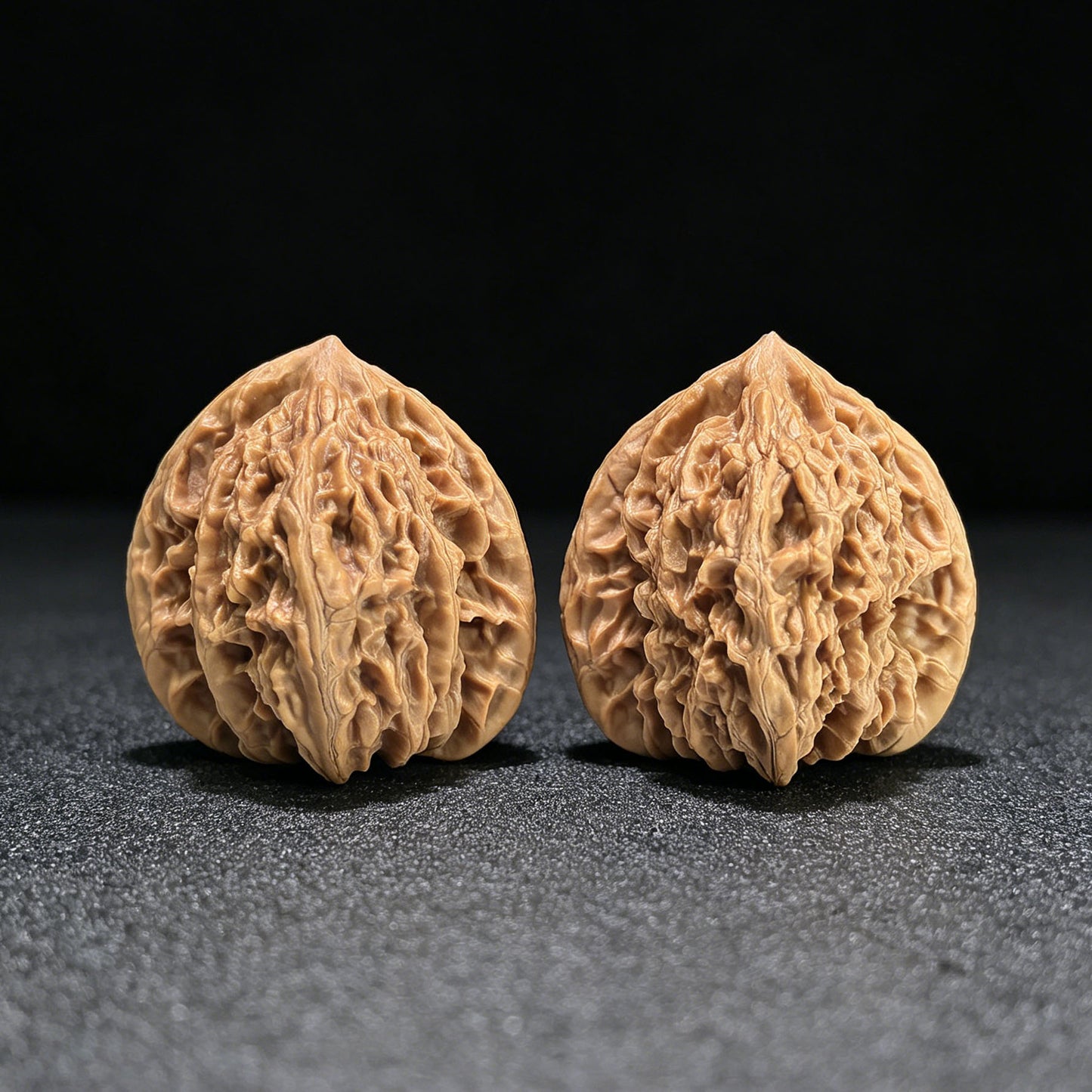 "Xiayun Ridge" Xiayunling Wenwan Walnuts (Pair) | 40.0mm x 38.0mm | Stock ID: XYL-1103