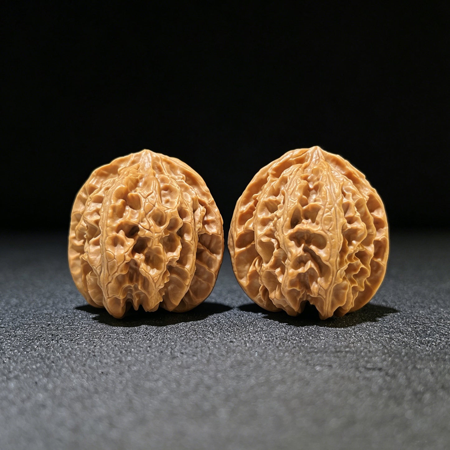 The Exquisite "Concave Base Apple Orchard" Aodi Pingguoyuan Collector Pair | 39.0mm x 40.0mm | ADPGY-1103