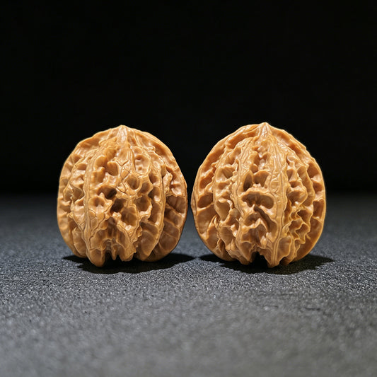 The Exquisite "Concave Base Apple Orchard" Aodi Pingguoyuan Collector Pair | 39.0mm x 40.0mm | ADPGY-1103