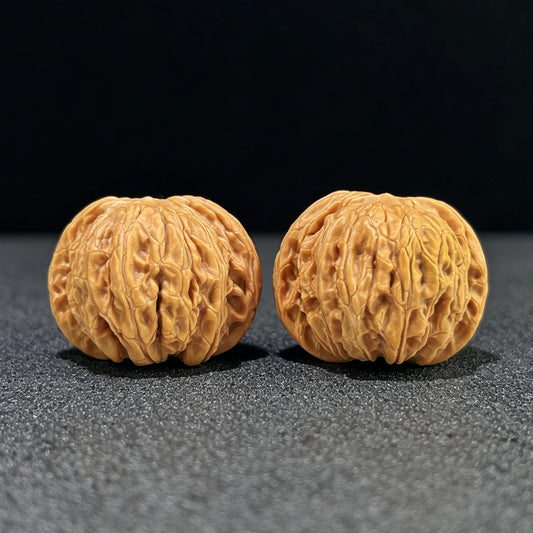 "Mühlstein" Mopan Wenwan Walnuss-Paar | 42.0mm x 41.0mm | MP-1002