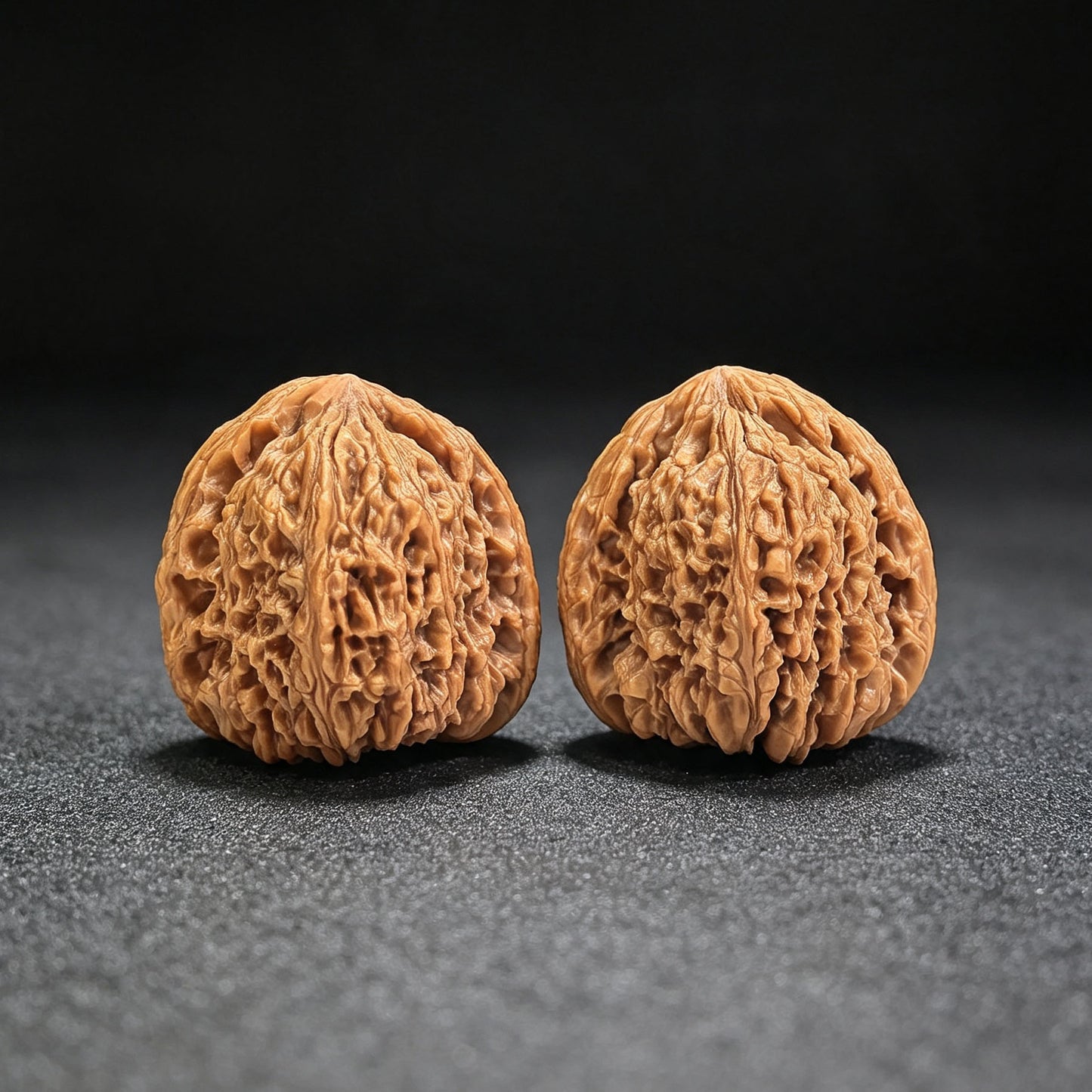 "Nanjiangshi Lionhead" Nanjiangshi NJS-SY1A5 Low-Profile Wenwan Walnuts Pair | 40.0mm x 41.0mm | NJS-SY1A5