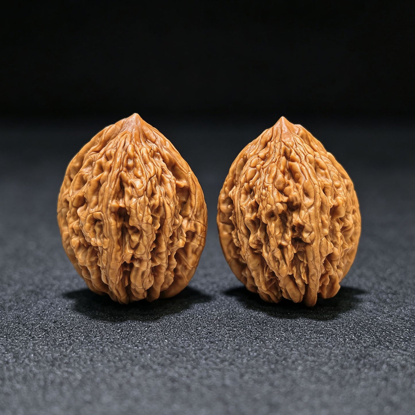 "Wild Cultivar" Yesheng Wenwan Walnuts (Pair) | 34.0mm x 36.0mm | Stock ID: YS-1101