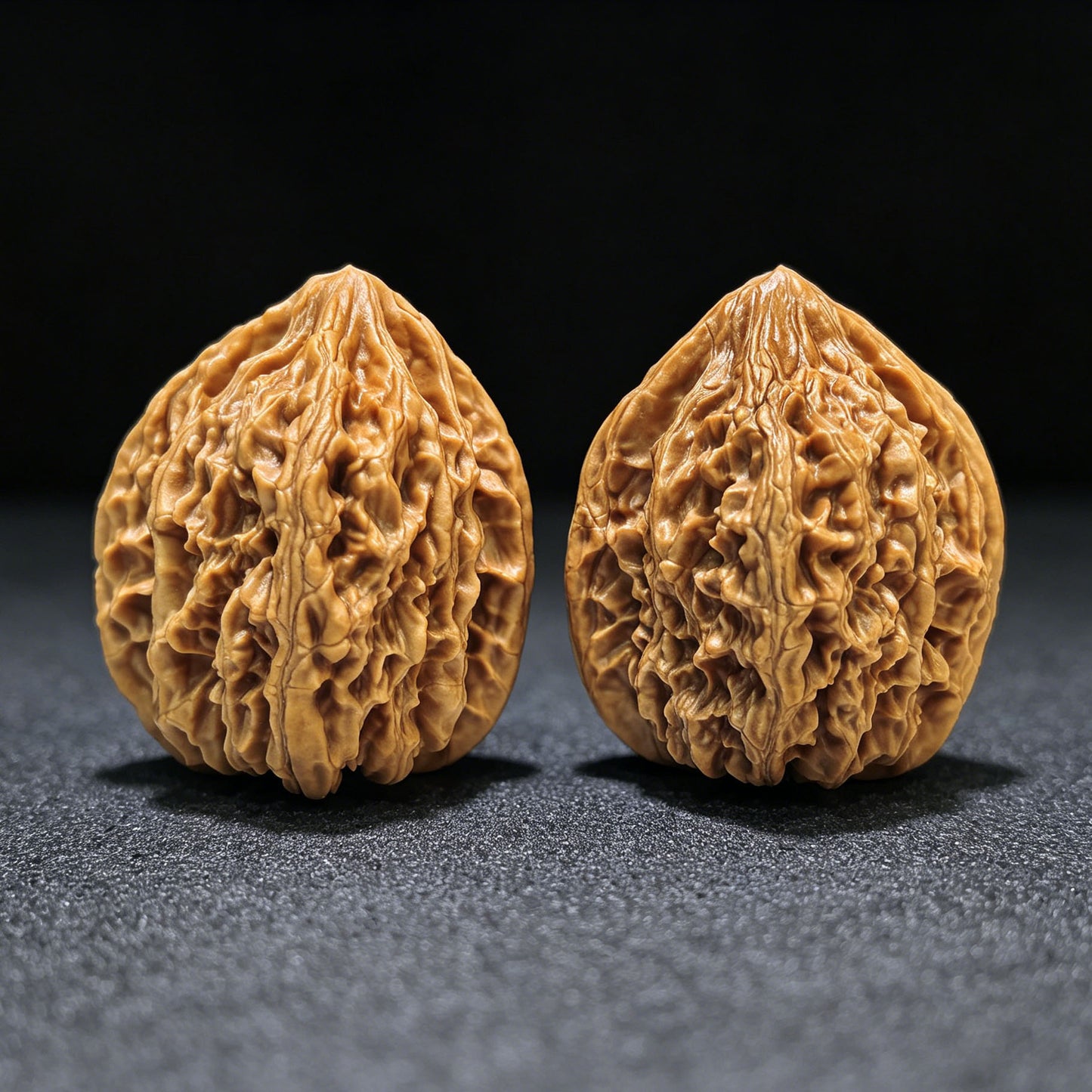 "Beijing Rooster Heart" Beijing Jixin Wenwan Walnuts (Pair) | 41.0mm x 40.0mm | Stock ID: BJJX-1104