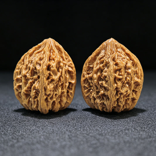 "Beijing Rooster Heart" Beijing Jixin Wenwan Walnüsse (Paar) | 41.0mm x 40.0mm | Artikelnummer: BJJX-1104