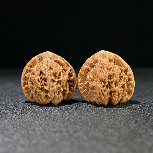 The "Grand Official's Hat" (Da Guan Mao) Collector-Scale Broad Edge Pair | 49.0mm x 39.0mm | DGM-903