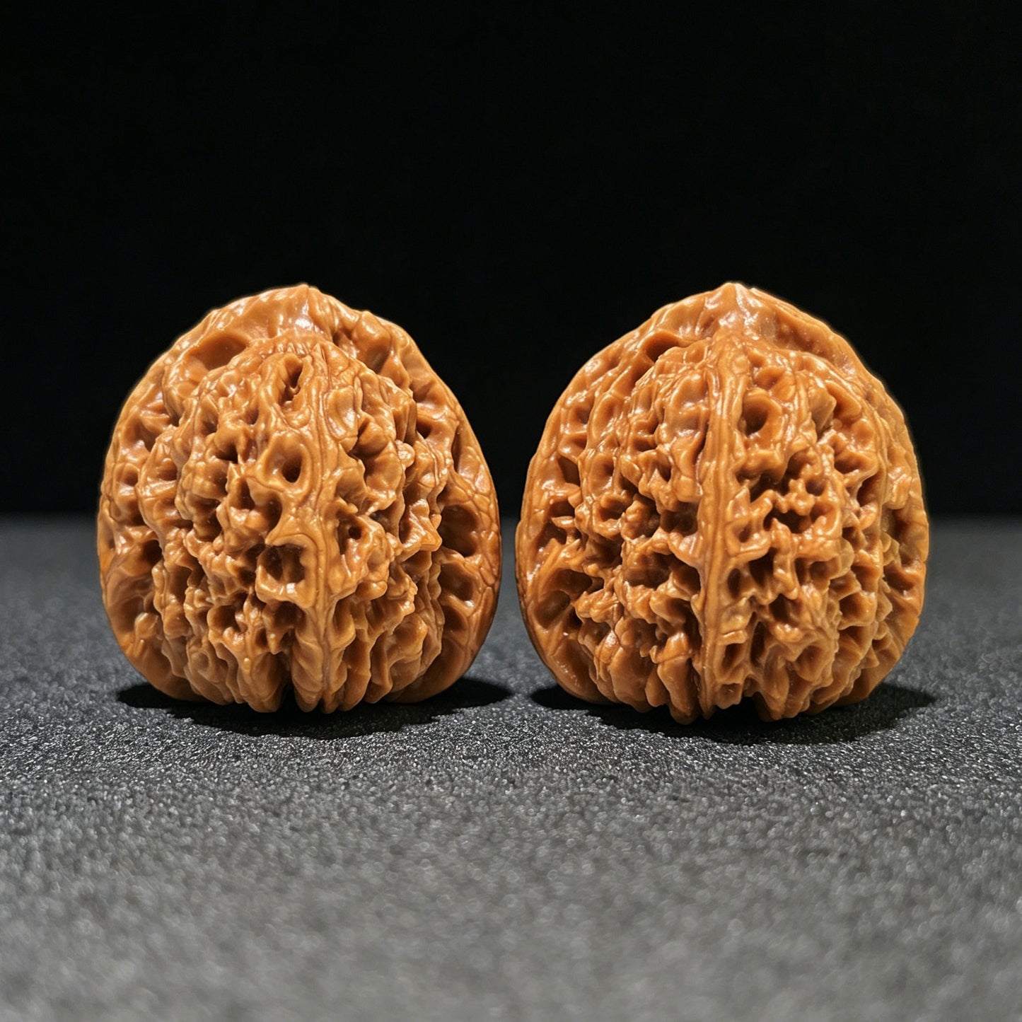 「凹底滿天星」極品精選對珠 | 42.0mm x 42.0mm | 完美 1:1 等距側影 | ADMTX-1109