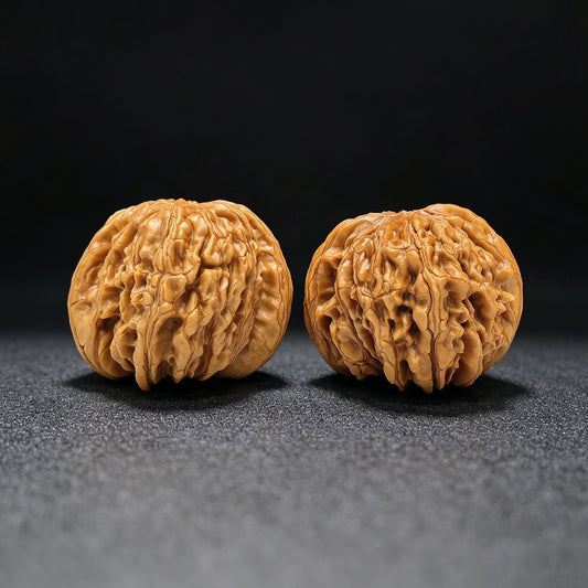 "Huakun Dragon" Huakunlong Low-Profile Wenwan Walnuts Pair | 48.0mm x 48.0mm | HKL-1503C