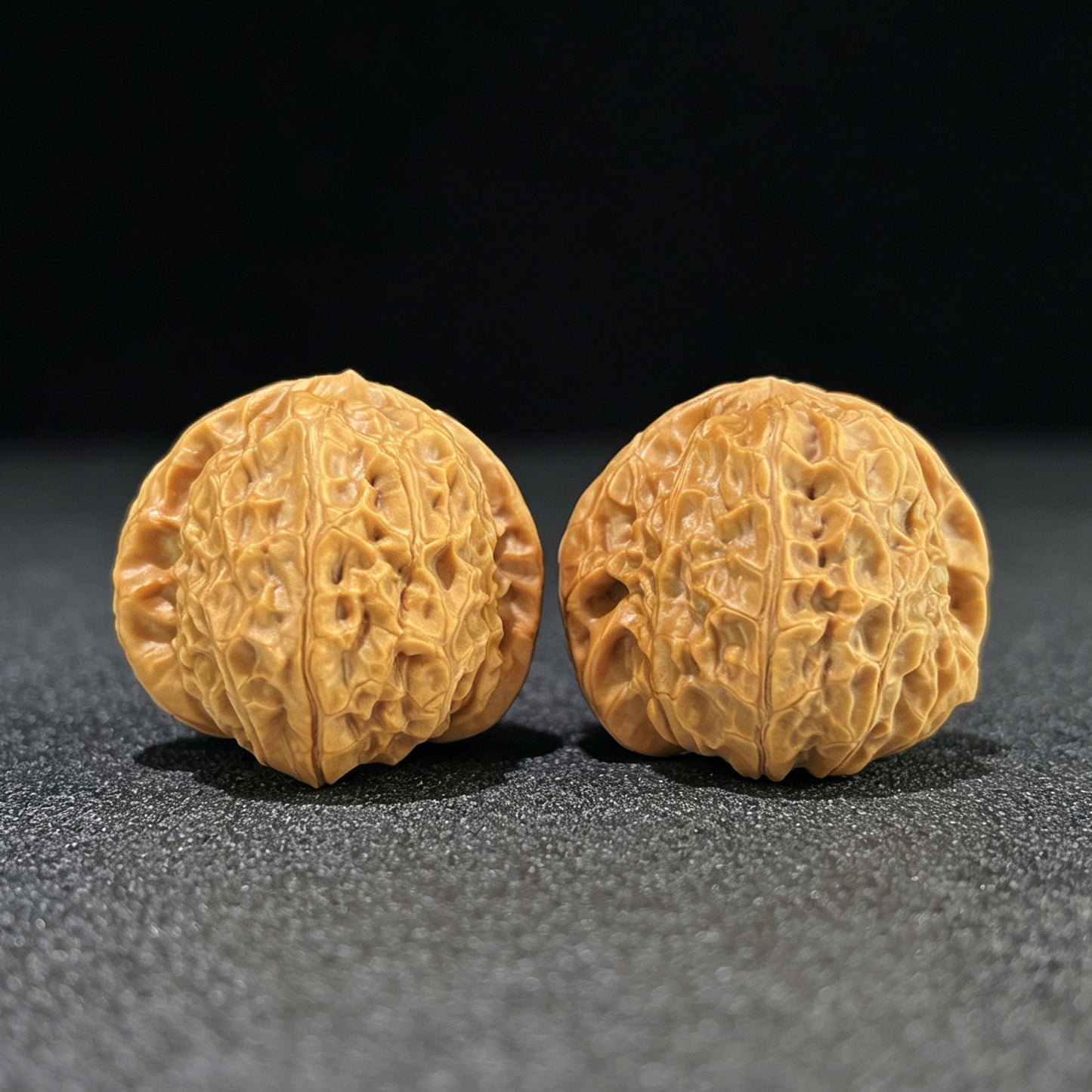 "Pumpkin Block" Nanguadun Wenwan Walnuts Pair | 43.0mm x 45.0mm | NGD-1003