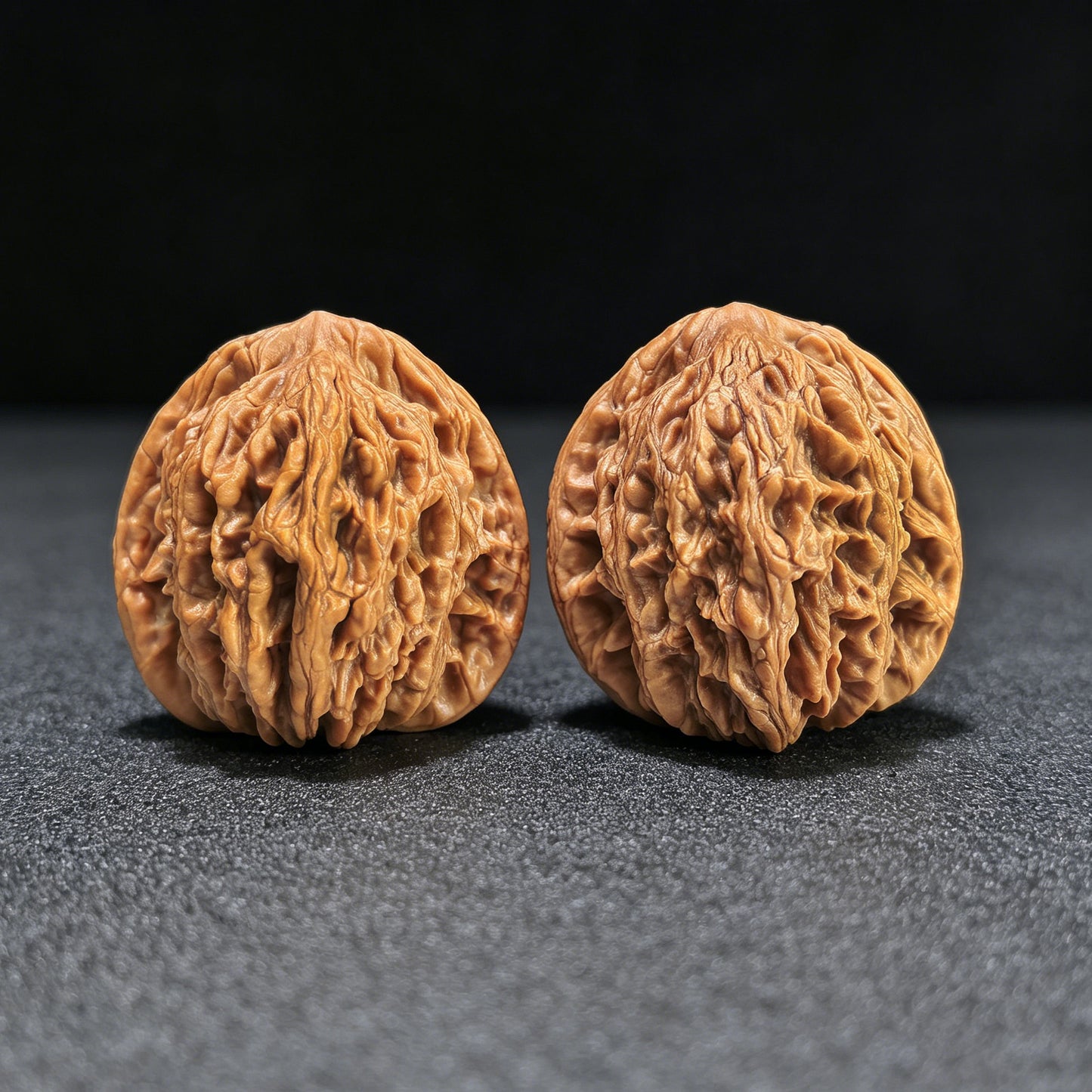 "Wheat Ear Tiger Head" Maisui Hutou MSHT-1404 Classic Wenwan Walnuts Pair | 40.0mm x 38.0mm | MSHT-1404