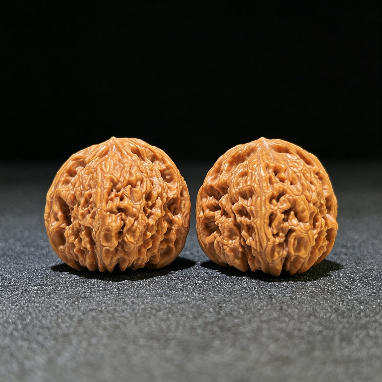 "Nanjiangstone" Nanjiangshi Wenwan Walnuts (Pair) | 41.0mm x 41.0mm | Stock ID: NJS-1105