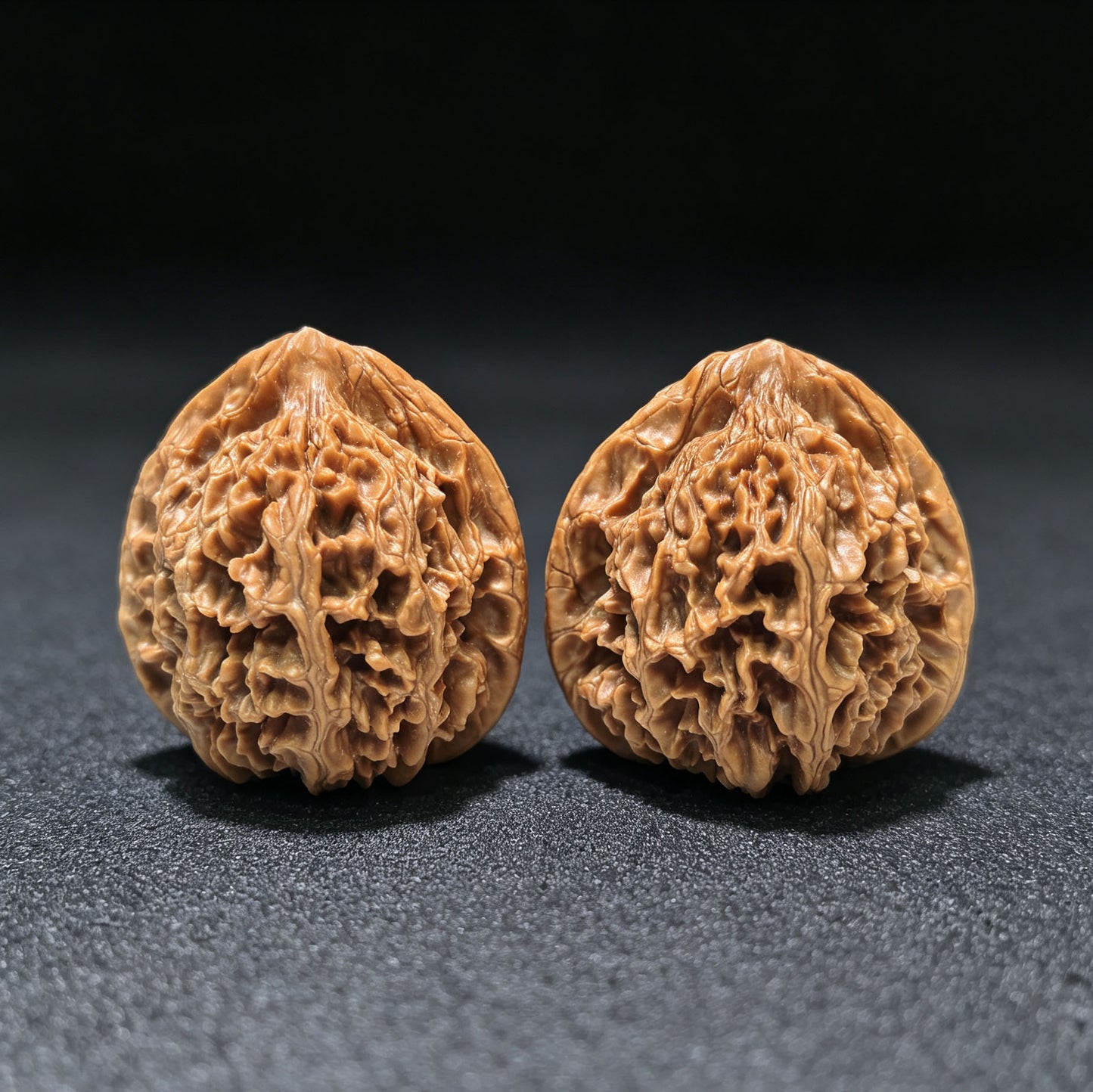 "Jade Kylin" Yuqilin Wenwan Walnuts (Pair) | 51.0mm x 46.0mm | Stock ID: YQL-1102