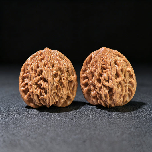 The "Wheat Ear" Tiger Head (Maisui Hutou) Matched Pair | 43.0mm x 42.0mm | MSHT-1204C