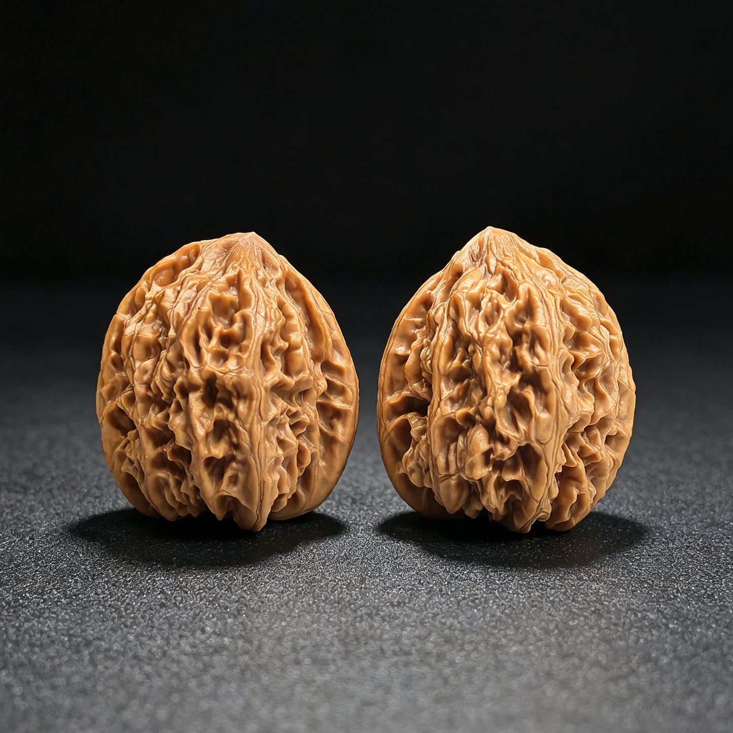 "Beijing Chicken Heart" Beijing Jixin BJJX-17A5C Wenwan Walnuts Pair | 44.0mm x 44.0mm | BJJX-17A5C