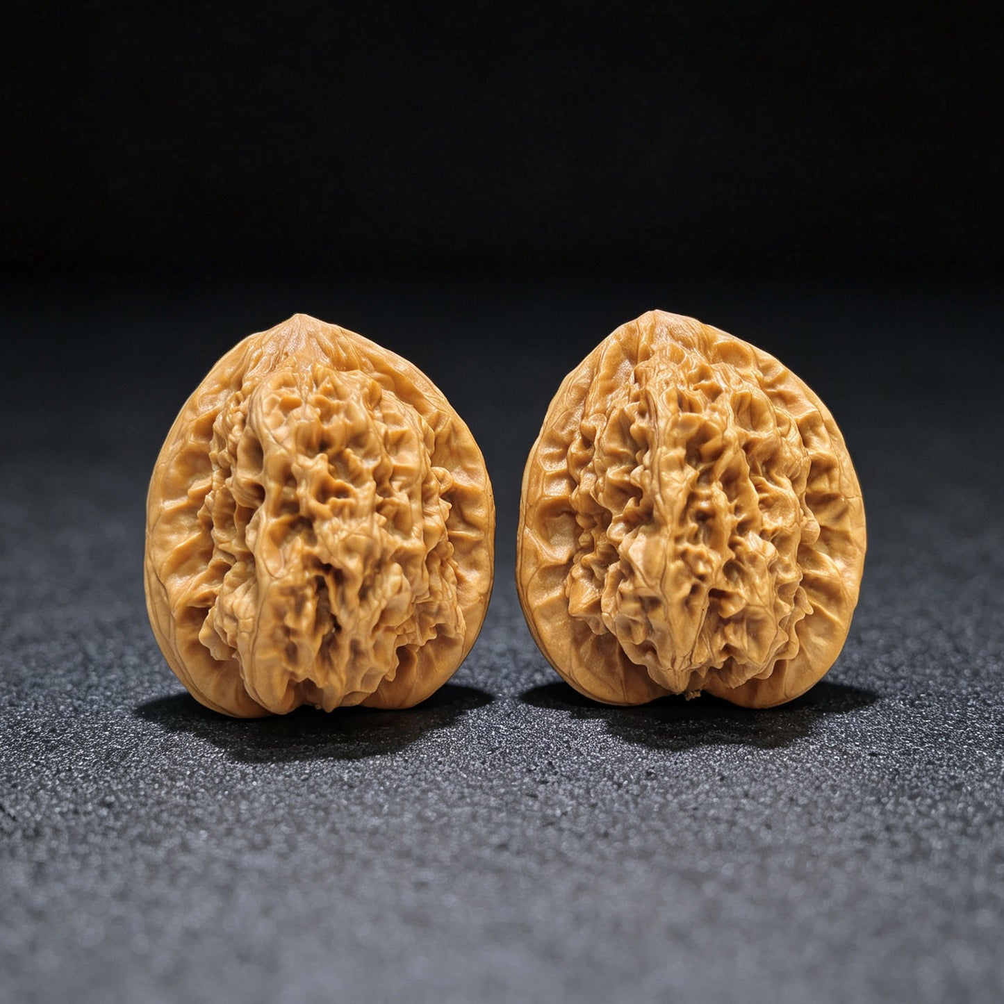 "Luohan Head" Luohantou LHT-1601 Low-Profile Wenwan Walnuts Pair | 42.0mm x 40.0mm | LHT-1601