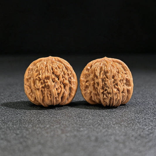 "Han High Tower" Hangao Lou HGL-SY1A3 Low-Profile Wenwan Walnuts Pair | 39.0mm x 34.0mm | HGL-SY1A3