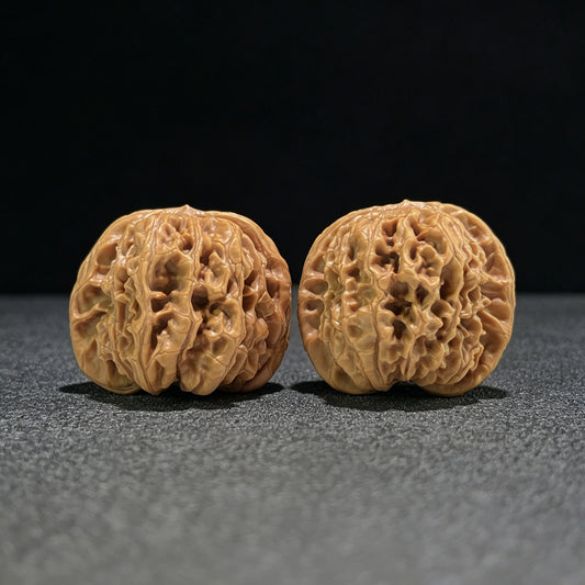 The "Hundred Longevity Lion Head" (Bai Shou Shi Zi Tou) Ultra-Giant Pair | 48.0mm x 44.0mm | BSSZT-801