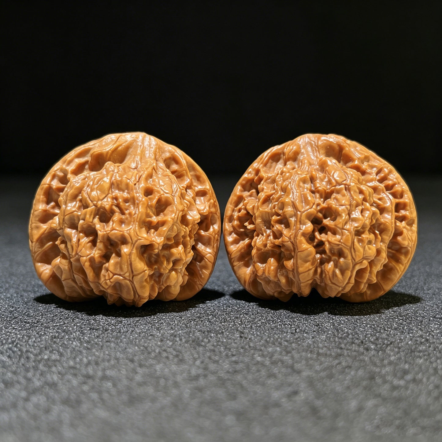 Guanmao (Official Hat) Scholar Walnuts Pair | Grand 51.0mm x 45.0mm | Stock ID: DGM-1101