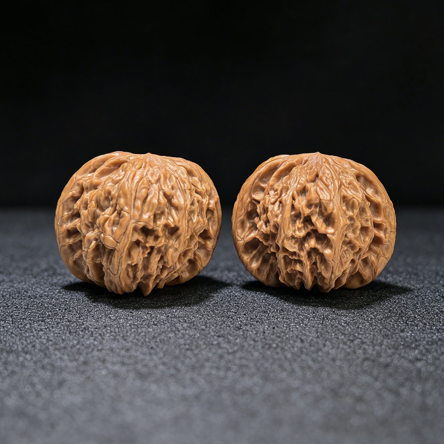 "Millstone" Mopan Wenwan Walnuts (Pair) | 43.0mm x 40.0mm | Stock ID: MP-1503C