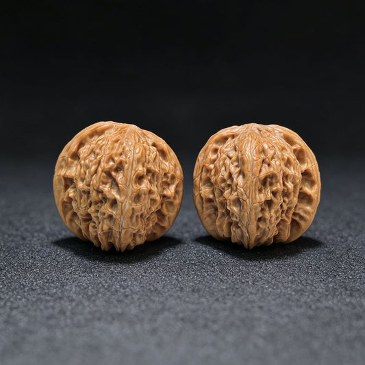 "Tall Stature Millstone" Gaozhuang Mopan MP-1404 Classic Wenwan Walnuts Pair | 36.0mm x 35.0mm | MP-1404