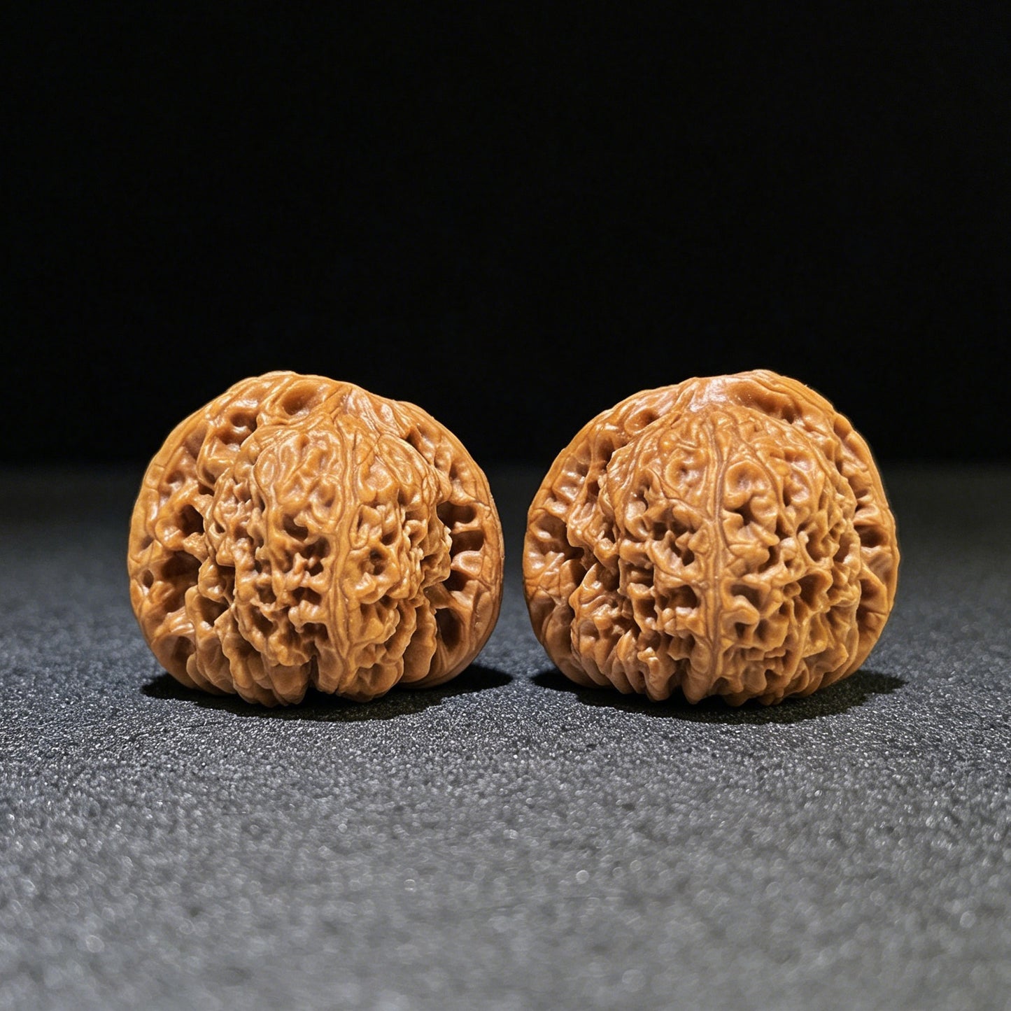 Nanjiangshi Scholar Walnuts Pair | 37.0mm x 34.0mm | Stock ID: NJS-1102