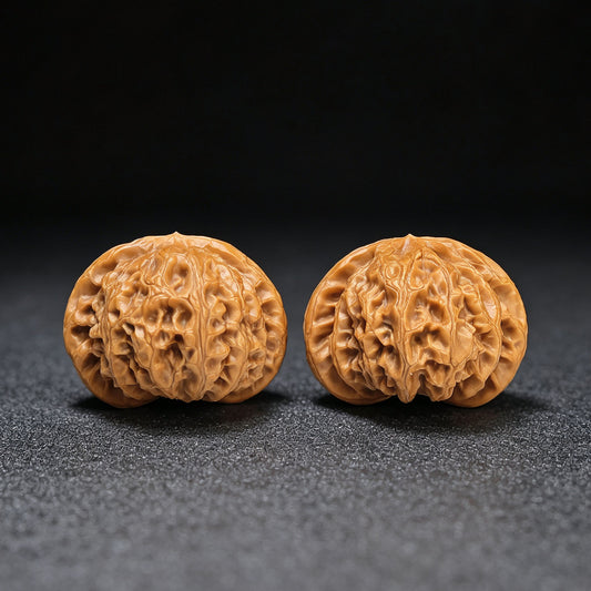 "Palace Lantern" Gongdeng GD-17E6 Low-Profile Wenwan Walnuts Pair | 42.0mm x 40.0mm | GD-17E6