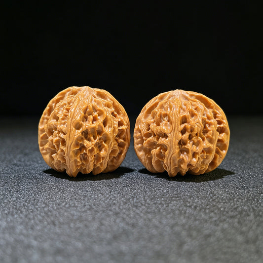 "Apfelgarten" Pingguoyuan Wenwan Walnüsse (Paar) | 40.0mm x 40.0mm | Lager-ID: PGY-1105
