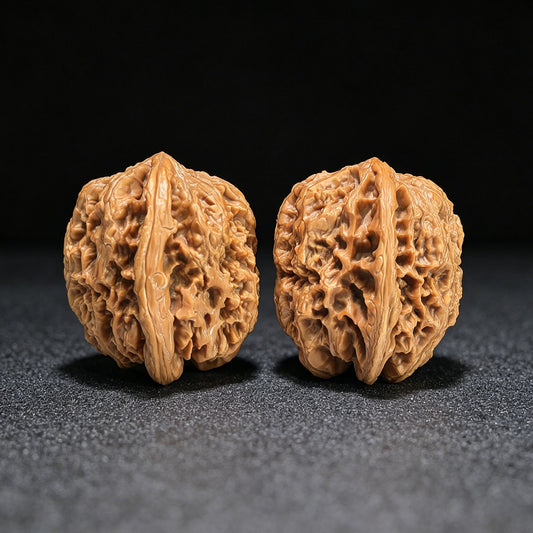 „North China General Shoulder“ Huabei Jiangjunbang Wenwan Walnüsse Paar | 37.0mm x 37.0mm | HBJJB-1103