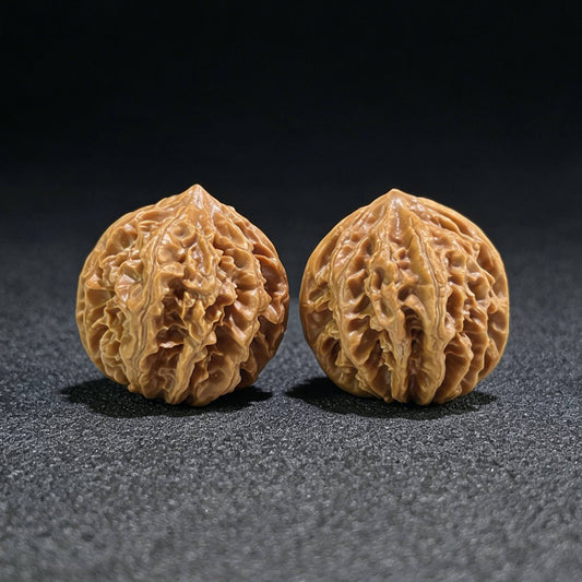 The "Coiling Dragon" (Pan Long Wen) Full-Bellied Pair | 37.0mm x 39.0mm | PLW-703