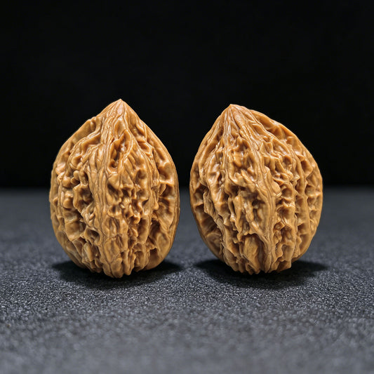 "Beijing Chicken Heart" Beijing Jixin Wenwan Walnuss-Paar | 36.0mm x 36.0mm | BJJX-1103