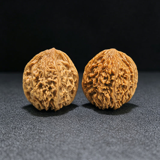 "Starry Sky" Mantianxing Low-Profile Wenwan Walnuts Pair | 36.0mm x 34.0mm | MTX-1403