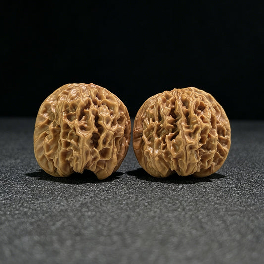 The "Hundred Longevity" Lion Head (Bai Shou Shi Zi Tou) Ergonomic Giant Pair | 41.0mm x 37.0mm | BSSZT-802