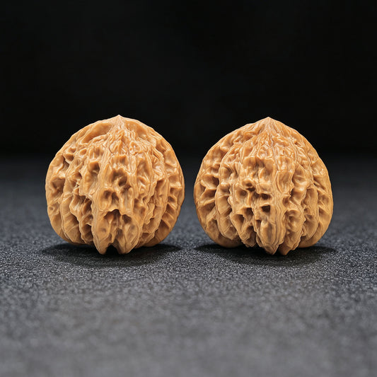 "Spherical Rosy Cloud Ridge" Qiuxing Xiayunling Low-Profile Wenwan Walnuts Pair | 43.0mm x 43.0mm | XYL-1501C