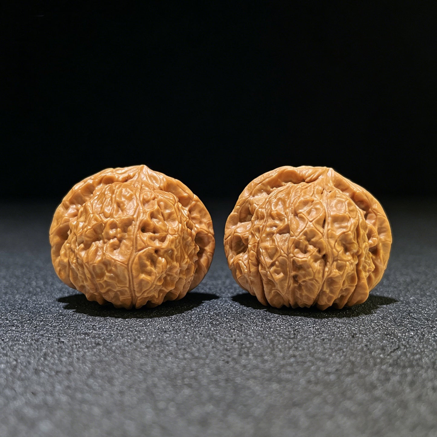 "Pumpkin Mound" Nanguadun Wenwan Walnuts (Pair) | 42.0mm x 40.0mm | Stock ID: NGD-1103