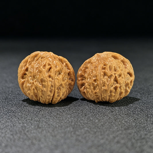 The "Squat Pumpkin" (Nan Gua Dun) Deep-Bellied EDC Pair | 37.0mm x 40.0mm | NGD-801