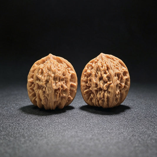 "Beijing Xiayun Ridge" Beijing Xiayunling XYL-SY1A2 Classic Wenwan Walnuts Pair | 32.0mm x 32.0mm | XYL-SY1A2