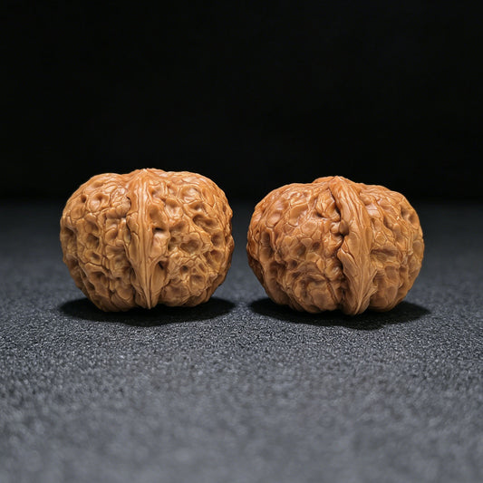 "Fried Rice Cake Roll" Lvdagun Wenwan Walnüsse Paar | 43.0mm x 49.0mm | LDG-1551C