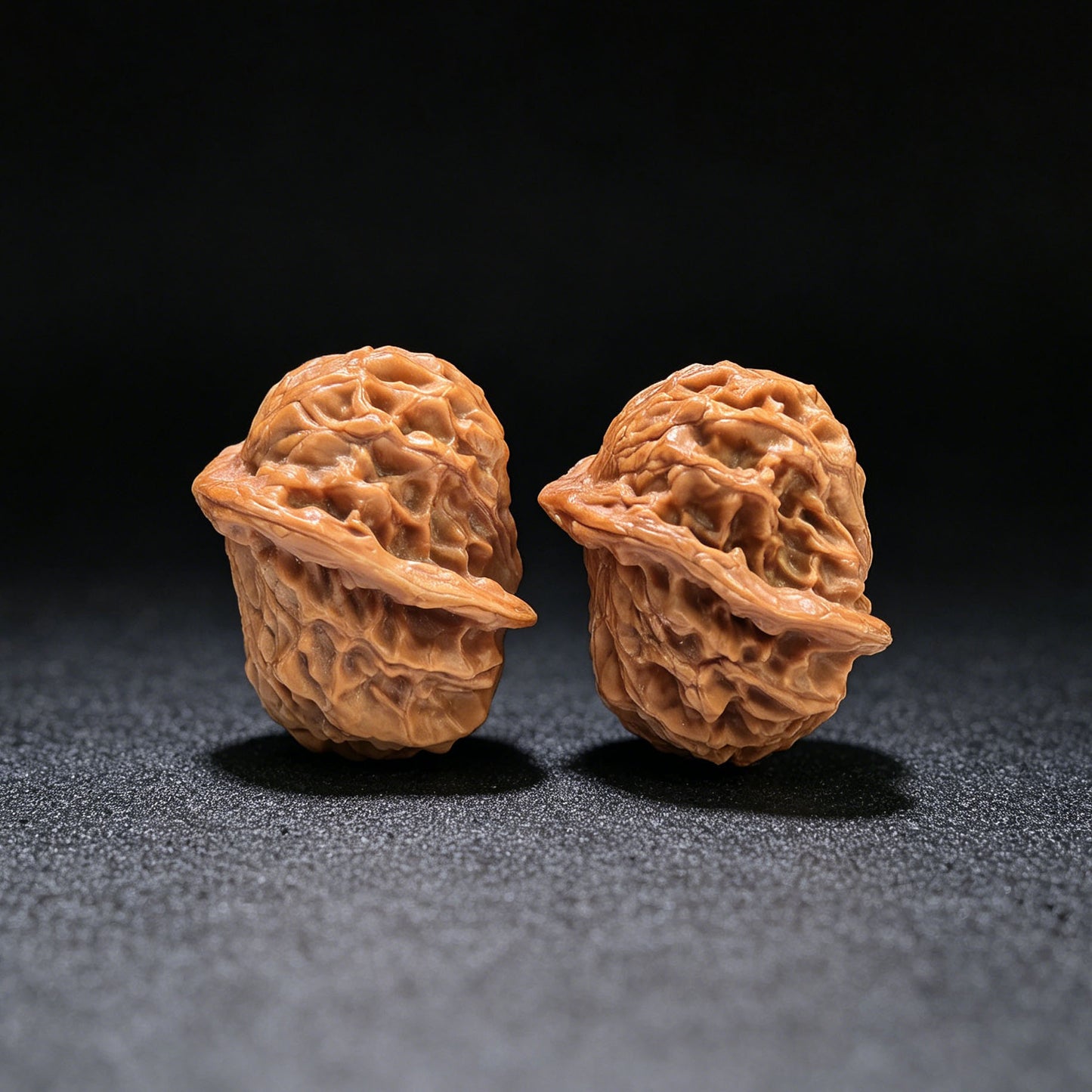 "Special Shape Little Bird" Yixing Xiaoniao Pocket Size Wenwan Walnuts Pair | 30.0mm x 37.0mm | YXXN-CG210E