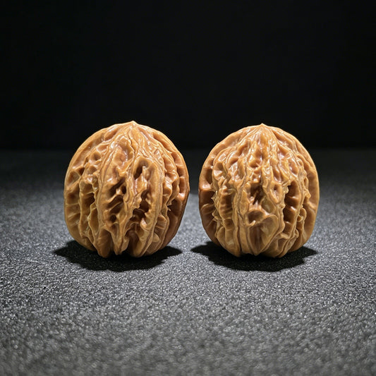 The Petit "Coiling Dragon" (Pan Long Wen) Full-Bellied Pair | 33.0mm x 35.0mm | PLW-705