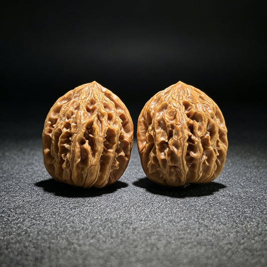 The Petit "Coiling Dragon" (Pan Long Wen) Full-Bellied Pair | 34.0mm x 36.0mm | PLW-707