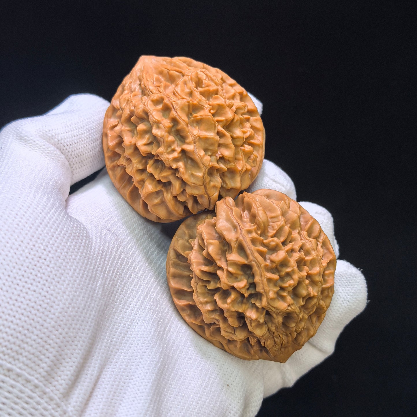 "Nine-Story Demon Tower" Jiuceng Yaota Wenwan Walnuts Pair | 46.0mm x 45.0mm | JCYT-1551C