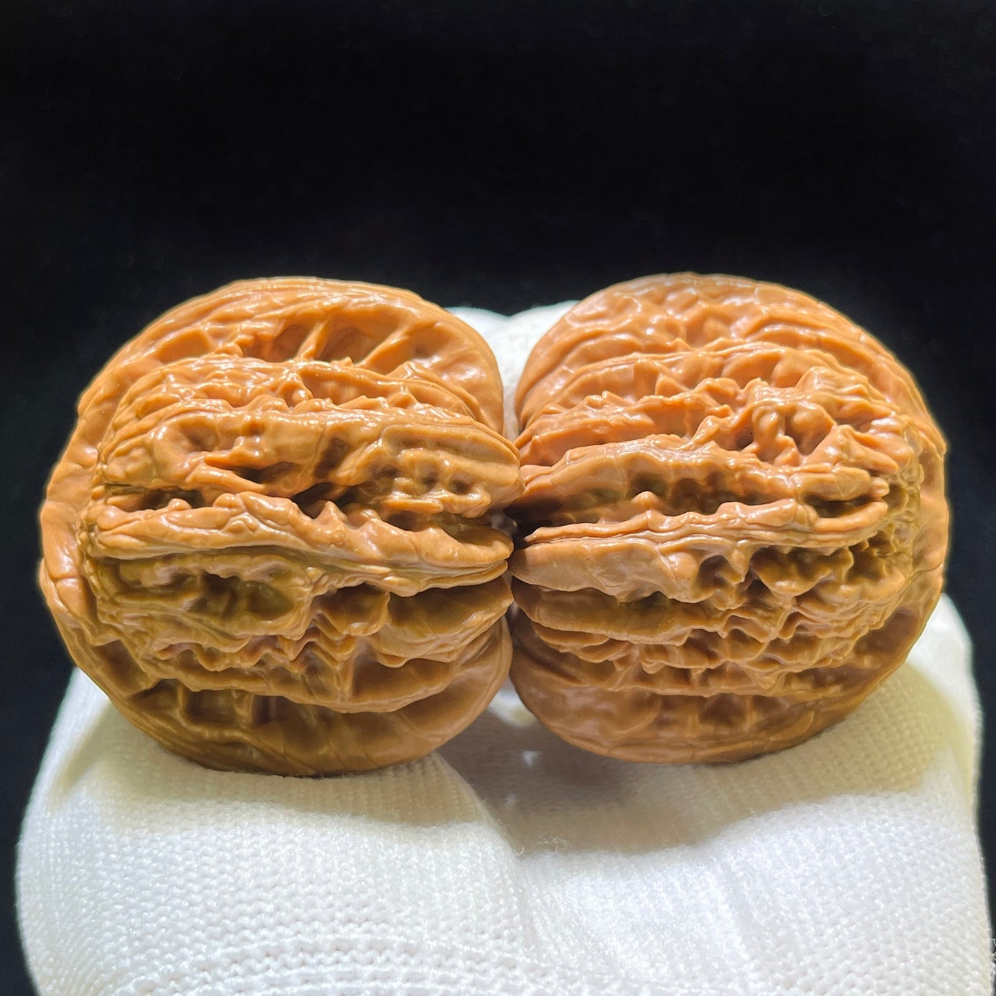 "Four-Story Building" Sizuolou Lion Head Wenwan Walnuts Pair | 42.0mm x 41.0mm | SZL-1108