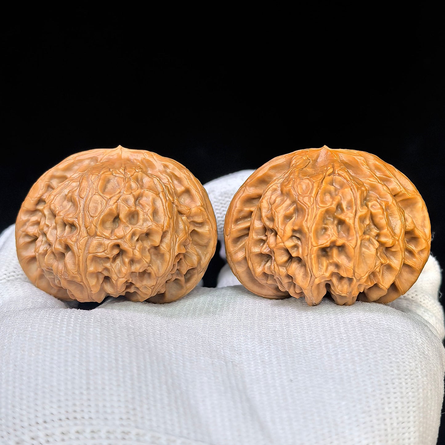"Palace Lantern" Gongdeng GD-17E6 Low-Profile Wenwan Walnuts Pair | 42.0mm x 40.0mm | GD-17E6