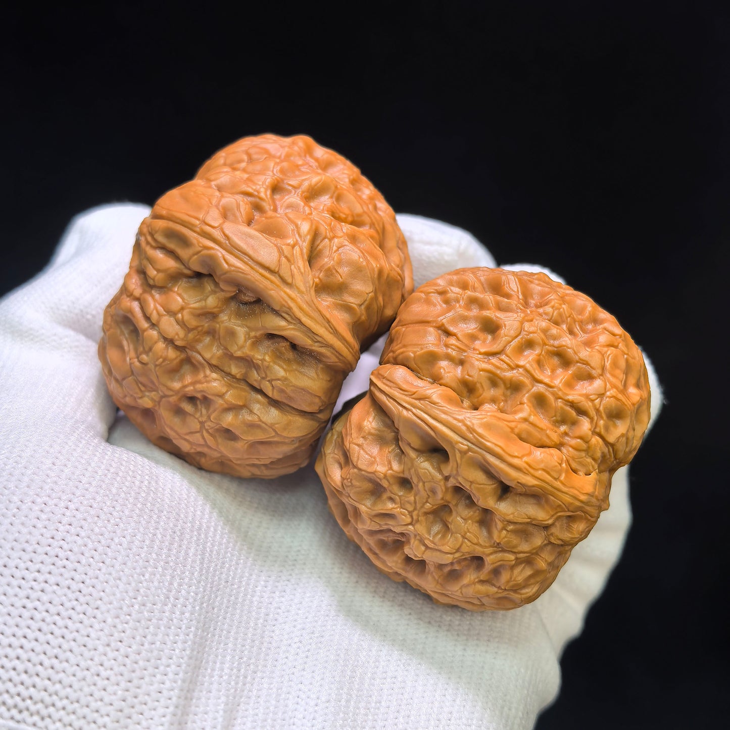 "Fried Rice Cake Roll" Lvdagun Wenwan Walnuts Pair | 43.0mm x 49.0mm | LDG-1551C