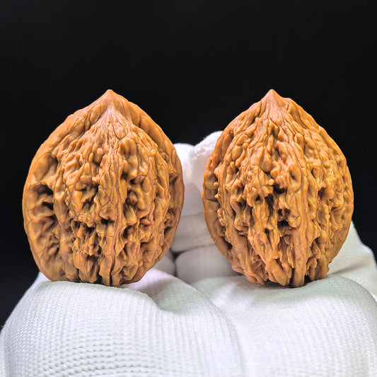 "Wild Cultivar" Yesheng Wenwan Walnüsse (Paar) | 34.0mm x 36.0mm | Artikelnummer: YS-1101