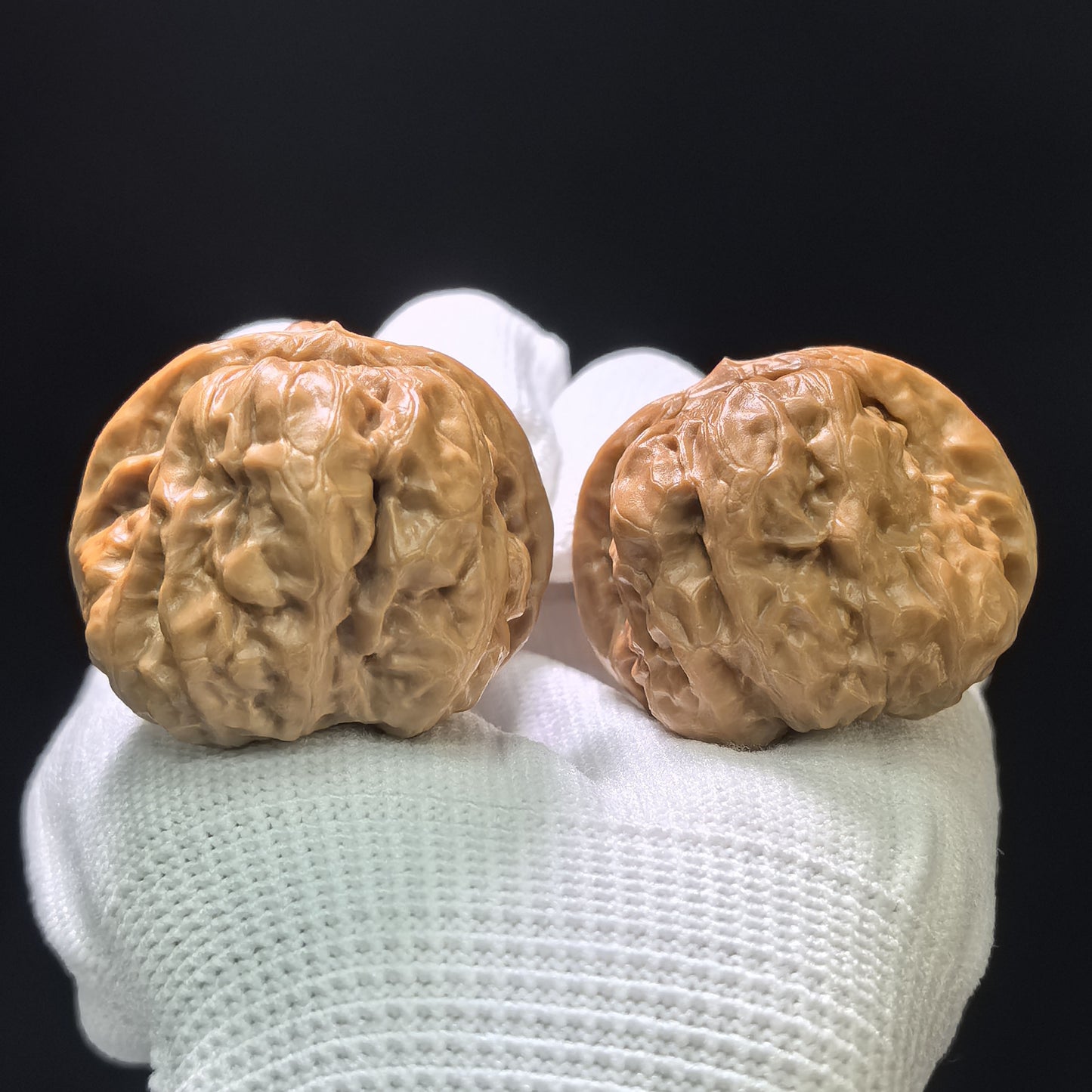 "Toad Head" Hamatou Wenwan Walnuts (Pair) | 38.0mm x 38.0mm | Stock ID: W-1107