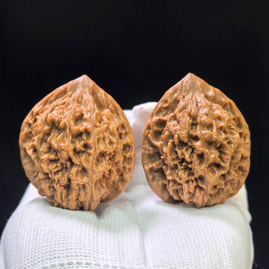 "Official Hat" Guanmao GM-1111 Classic Wenwan Walnuts Pair | 41.0mm x 39.0mm | GM-1111