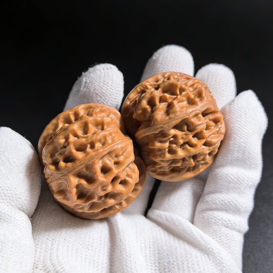 The "Heaven & Earth Er Ye's Hat" (Tian Di Er Ye Mao) Pair | 38.0mm x 38.0mm | TDEYM-01